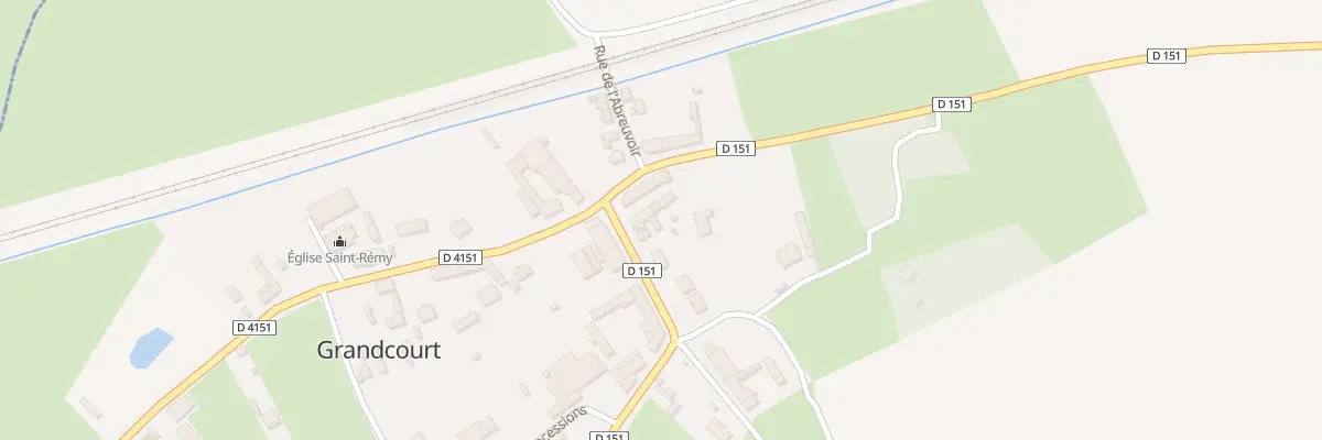 Plan du 3 Rue de Courcelette à Grandcourt