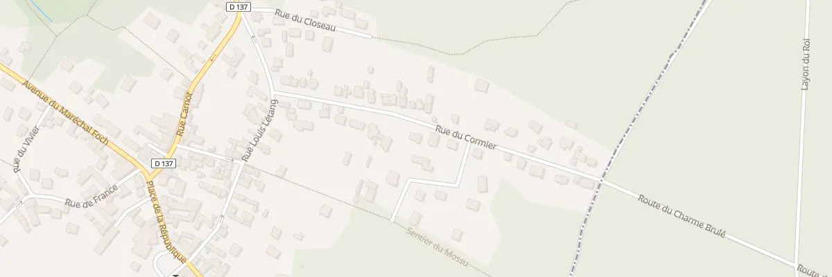 Plan du 16 Rue du Cormier à Bois-le-Roi