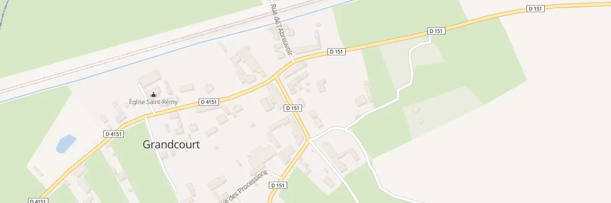 Plan du 7 Rue de Courcelette à Grandcourt