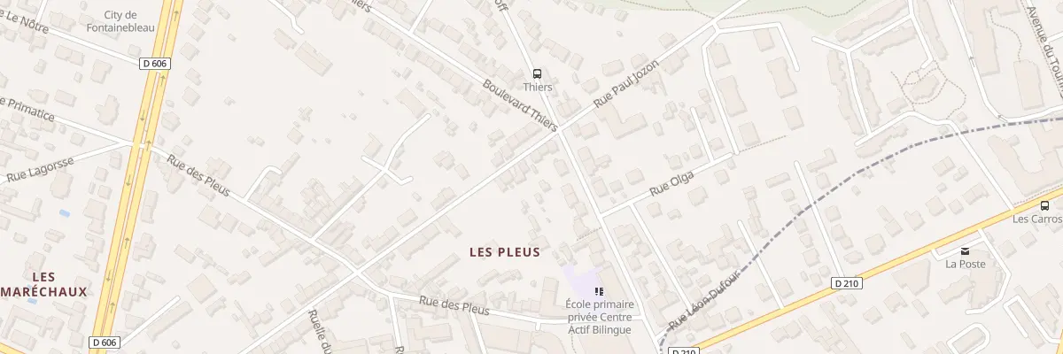 Plan du 58 Rue Paul Jozon à Fontainebleau