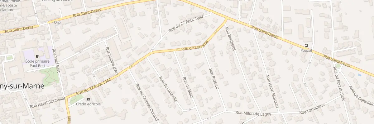 Plan du 3 Rue de Metz à Lagny-sur-Marne