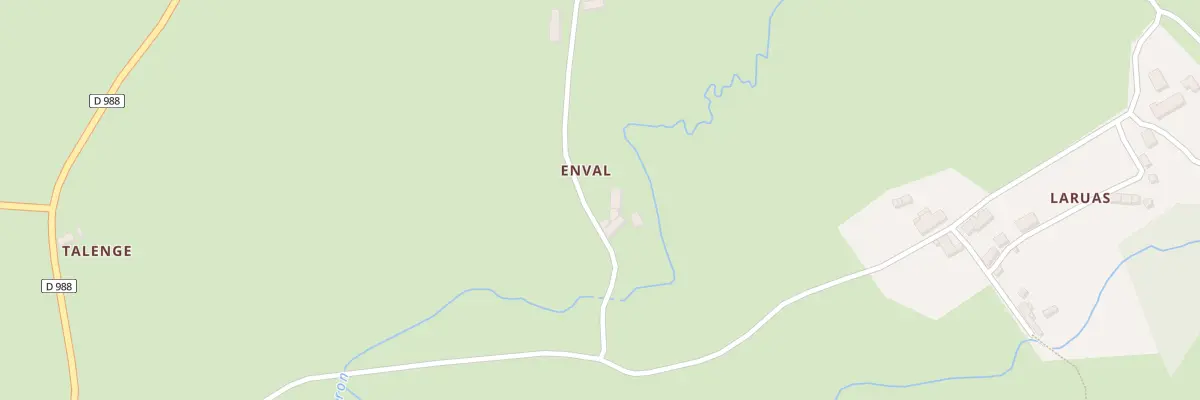Plan du 5437 Enval à Pionsat