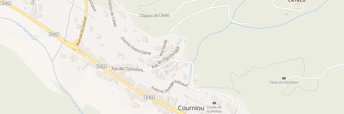 Plan du 5043F Rue du Cherche Midi à Courniou