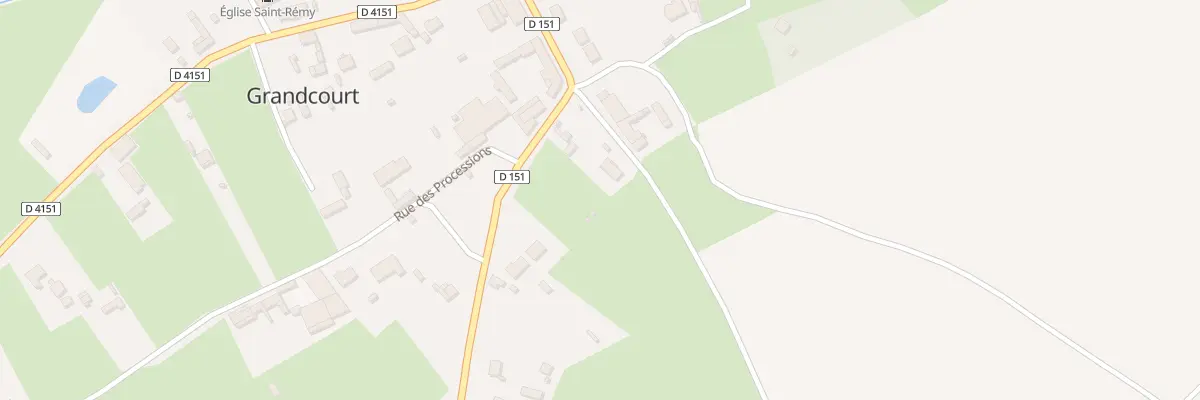 Plan du 2 Rue de Courcelette à Grandcourt