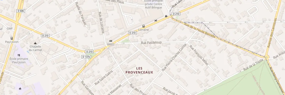 Plan du 1B Rue de la République à Fontainebleau