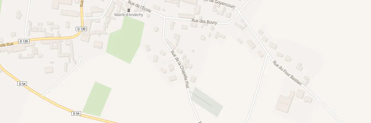 Plan du 6 Rue de la Chapelle Piot à Andechy