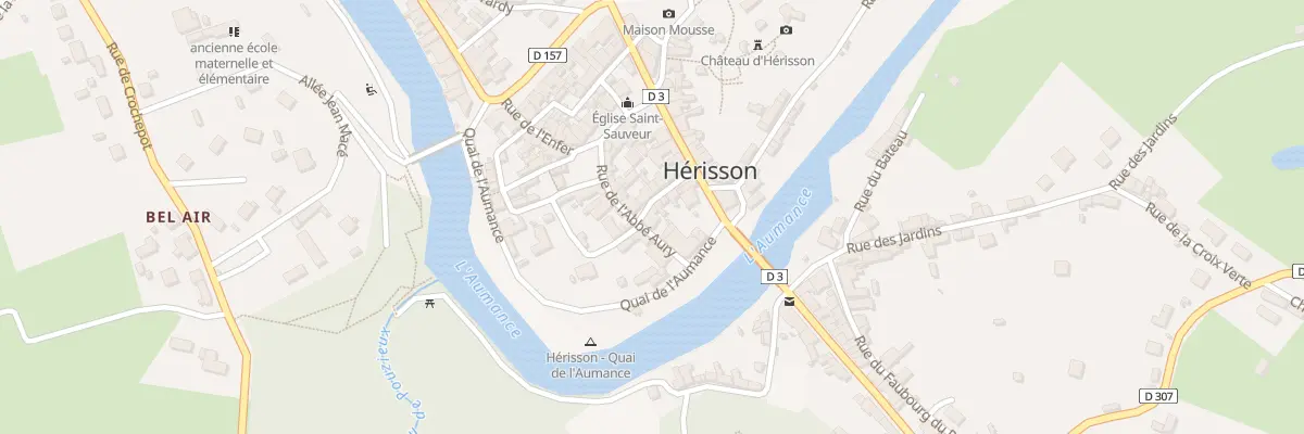 Plan du 7 Rue de la Paix à Hérisson