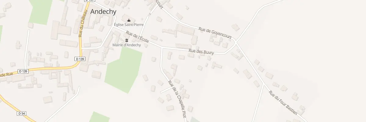 Plan du 3 Rue des Buvry à Andechy