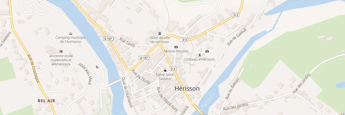 Plan du 1 Rue Catherine Roche à Hérisson
