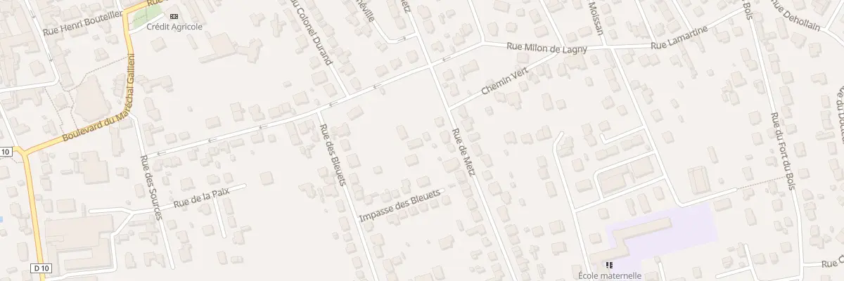 Plan du 28 Rue de Metz à Lagny-sur-Marne