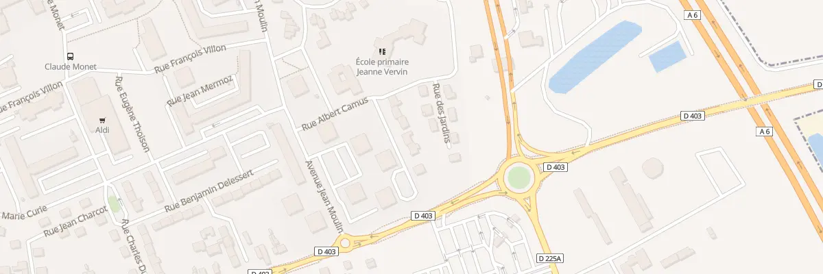 Plan du 4 Rue Jules Massenet à Nemours