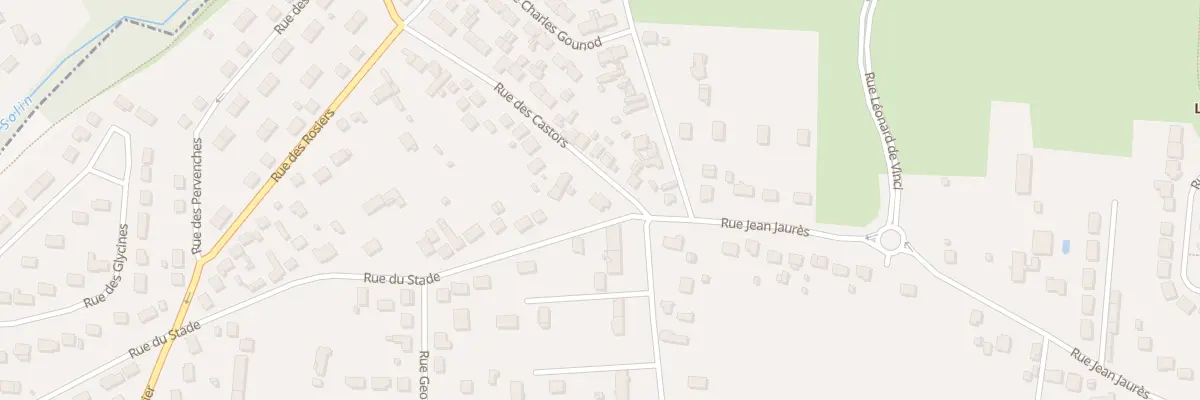 Plan du 1 Rue des Castors à Villemandeur