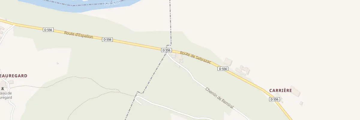Plan du 5021 Carriere à Bessuéjouls