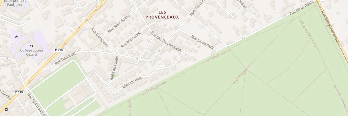 Plan du 38 Rue des Provenceaux à Fontainebleau