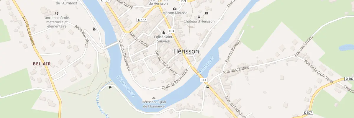 Plan du 1 Rue de la Paix à Hérisson