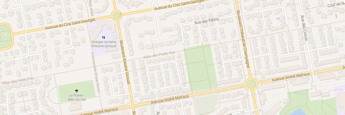 Plan du 33 All des Troubadours à Bussy-Saint-Georges