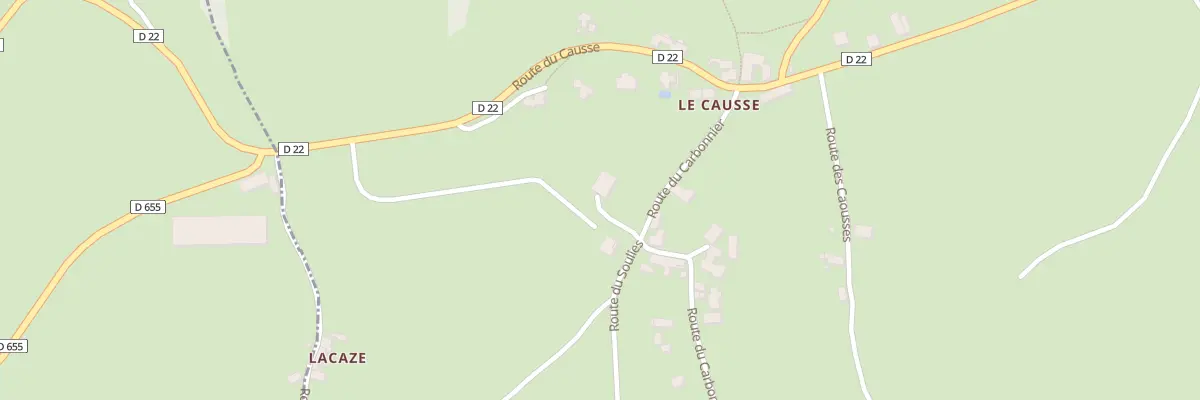 Plan du 5331 Le Causse à Coubisou