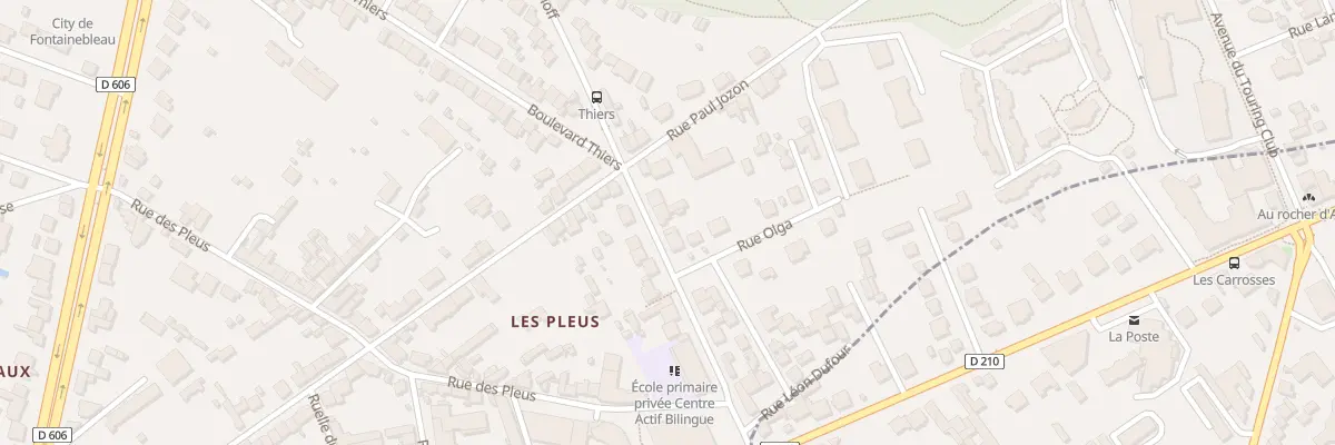 Plan du 31 Bd Orloff à Fontainebleau