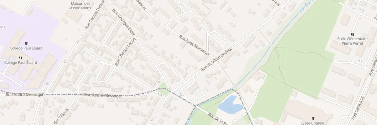 Plan du 100 Rue de Villemandeur à Châlette-sur-Loing