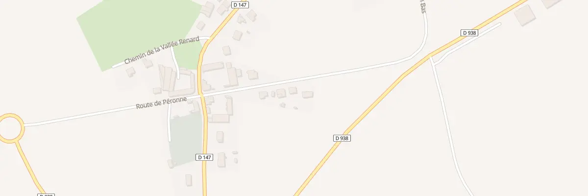 Plan du 8 Rte de Péronne à Fricourt