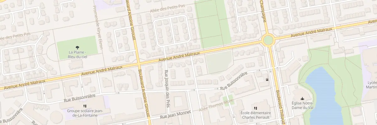 Plan du 28 Av André Malraux à Bussy-Saint-Georges