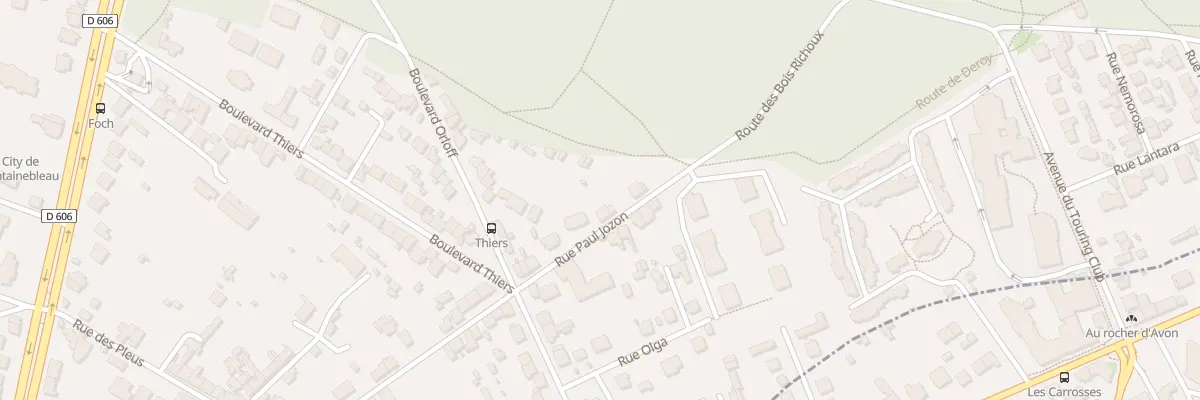 Plan du 75 Rue Paul Jozon à Fontainebleau