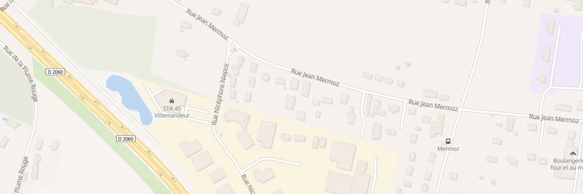 Plan du 95 Rue Jean Mermoz à Villemandeur