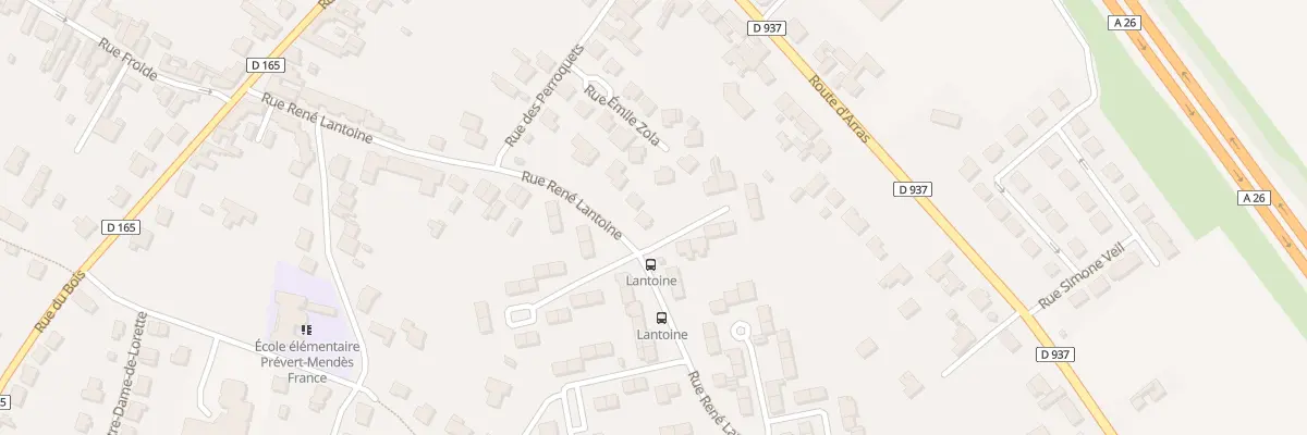 Plan du 33 Rue Rene Lantoine à Aix-Noulette