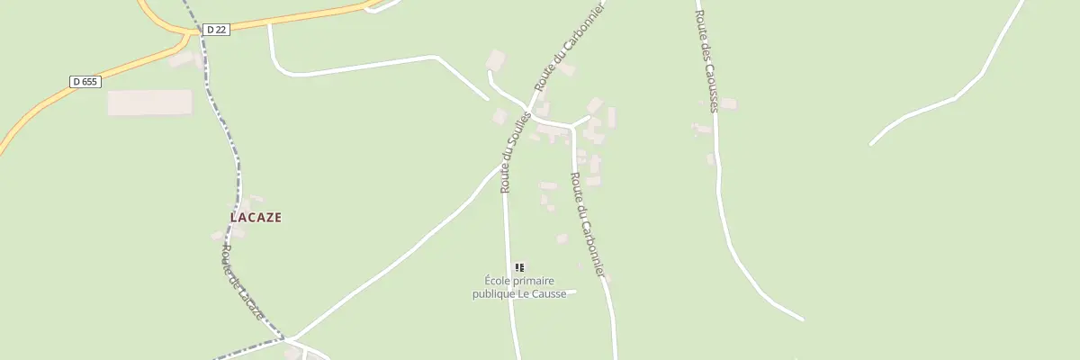 Plan du 5339 Le Causse à Coubisou