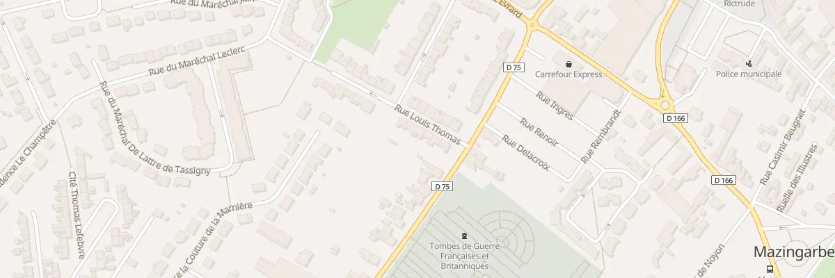 Plan du 7 Rue Louis Thomas à Mazingarbe