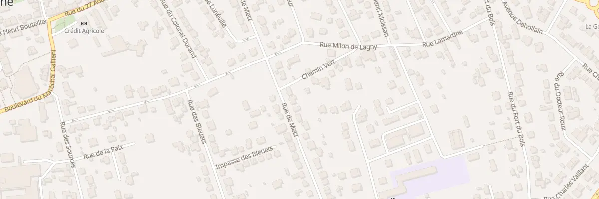 Plan du 25 Rue de Metz à Lagny-sur-Marne