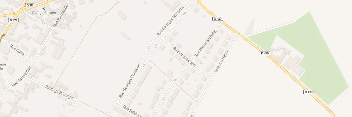 Plan du 3 Rue Jacques Brel à Rosières-en-Santerre