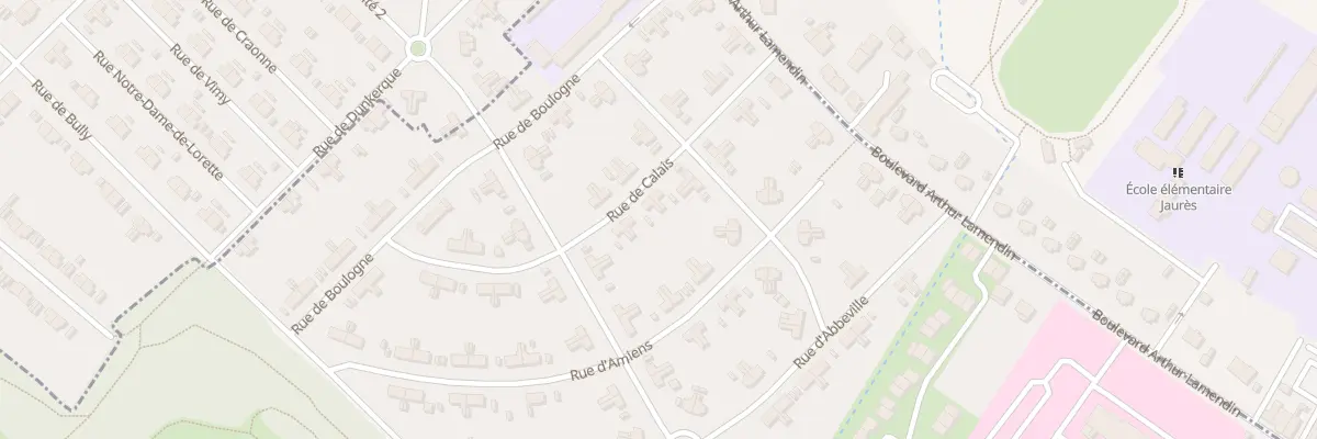 Plan du 14 Rue de Calais à Bully-les-Mines