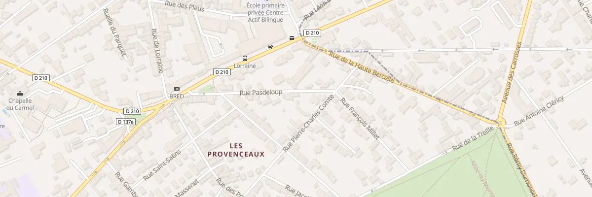 Plan du 22 Rue Pasdeloup à Fontainebleau