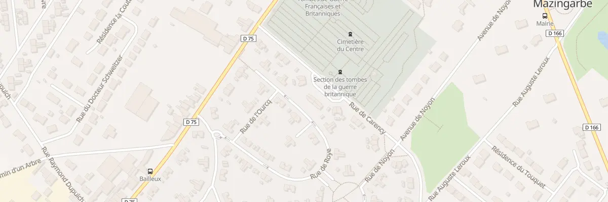 Plan du 28 Rue de Roye à Mazingarbe