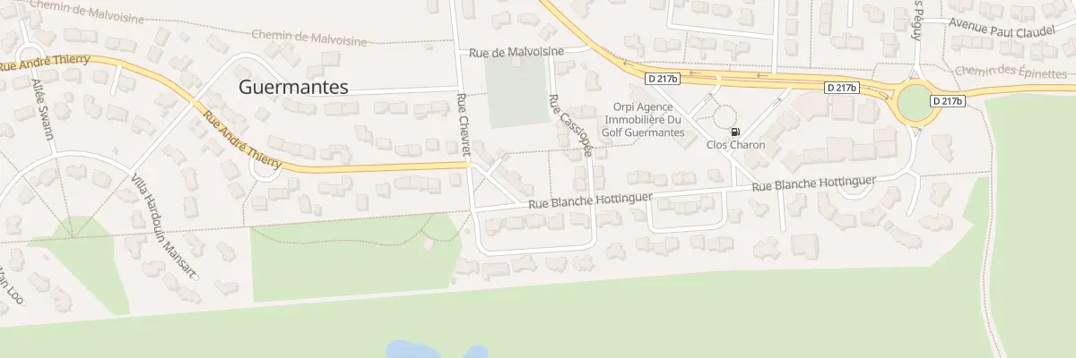 Plan du 9 Rue Blanche Hottinguer à Guermantes
