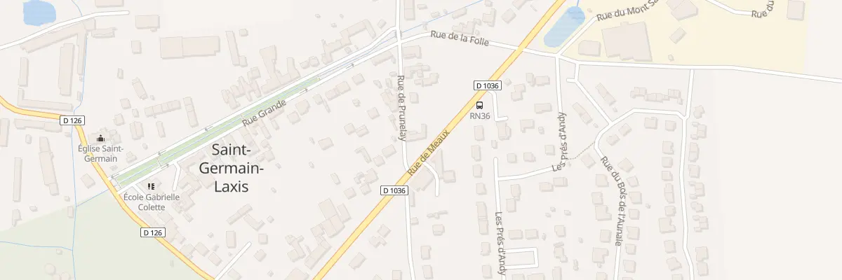 Plan du 1 Rue de Prunelay à Saint-Germain-Laxis