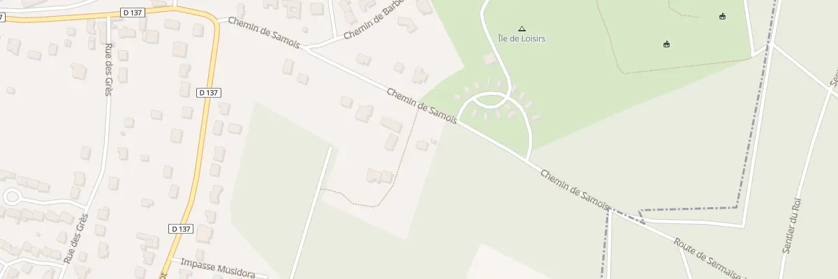 Plan du 9091 Che de Samois à Bois-le-Roi