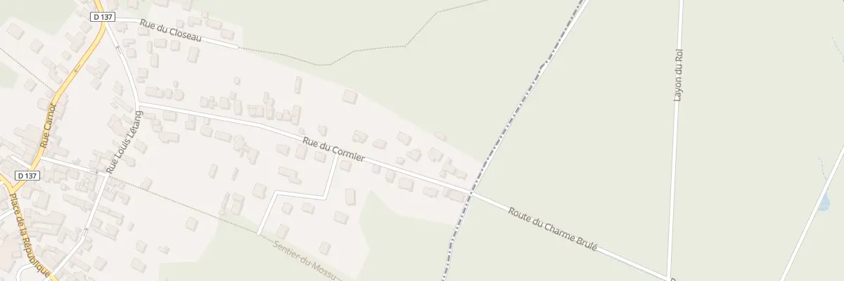 Plan du 57B Rue du Cormier à Bois-le-Roi
