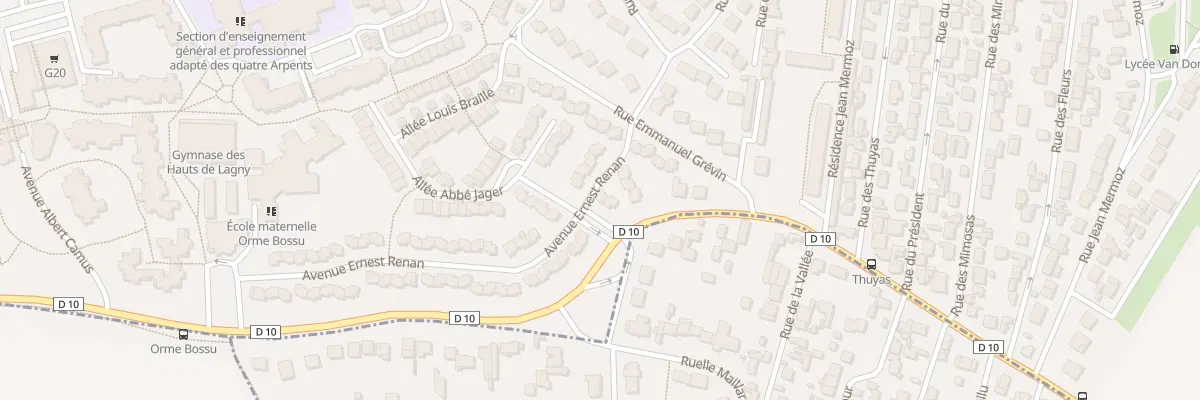 Plan du 13 Av Ernest Renan à Lagny-sur-Marne