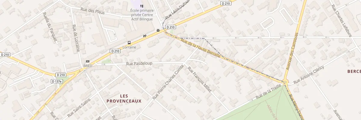 Plan du 19 Rue Pasdeloup à Fontainebleau