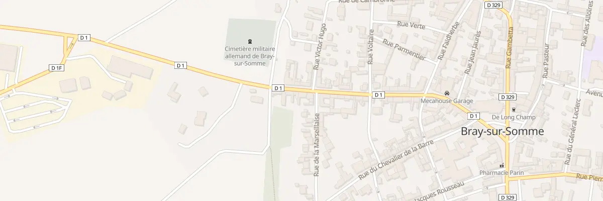Plan du 21 Rue du Général de Gaulle à Bray-sur-Somme