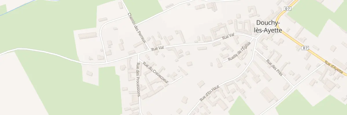 Plan du 12 Rue du Val à Douchy-lès-Ayette
