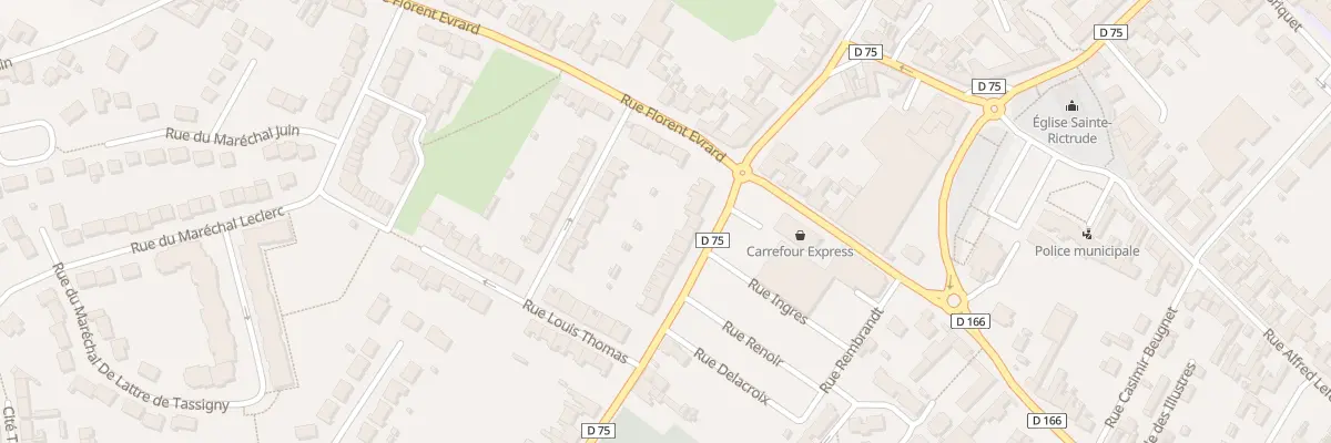 Plan du 8 Rue Lamartine à Mazingarbe