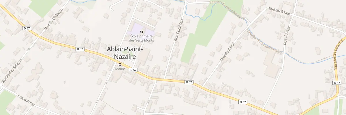 Plan du 4 Rue Ponthiers à Ablain-Saint-Nazaire