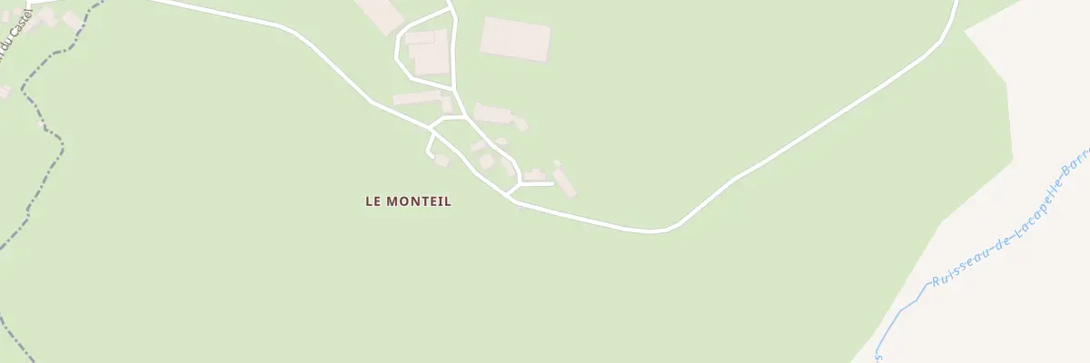 Plan du 5277 Le Montheil à Thérondels