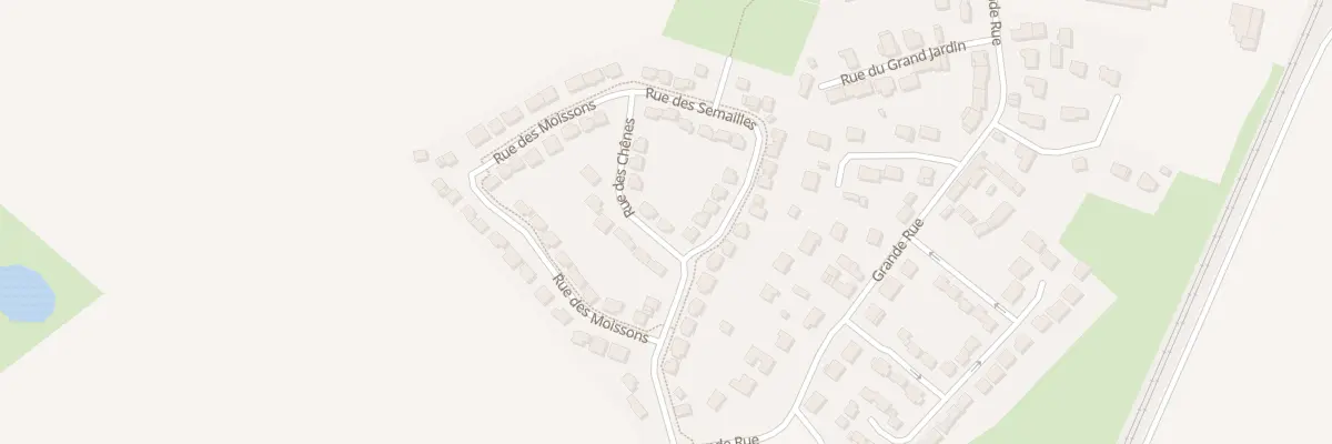 Plan du 14 Rue des Chênes à Rouvres