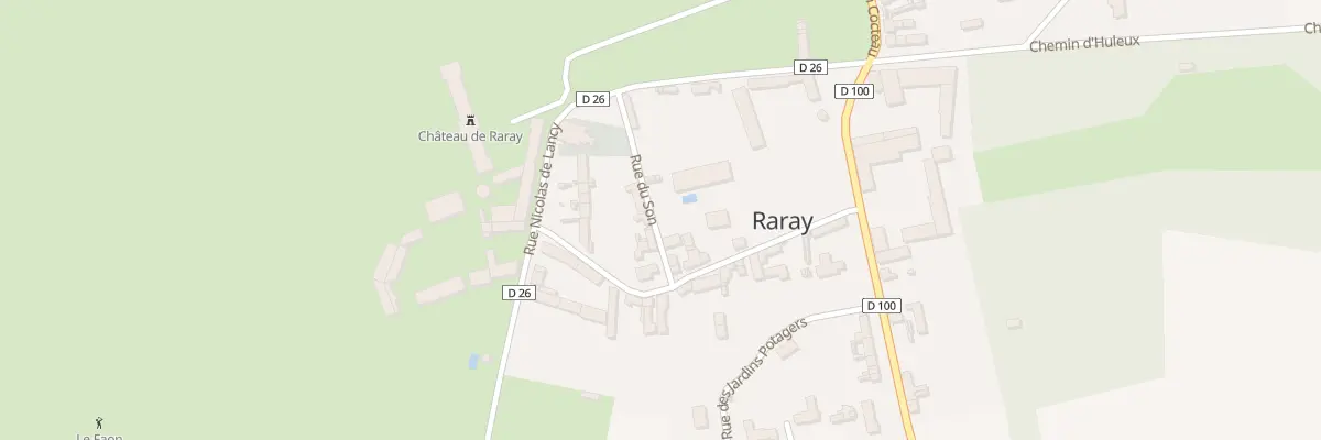 Plan du 1 Rue du Son à Raray