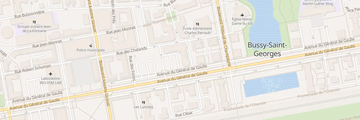 Plan du 1 Rue des Halles à Bussy-Saint-Georges