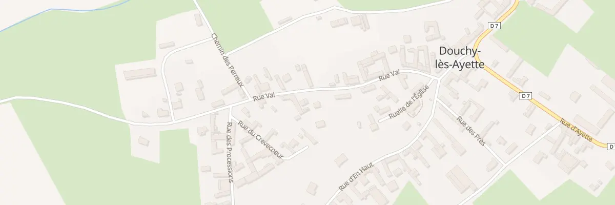 Plan du 10 Rue du Val à Douchy-lès-Ayette